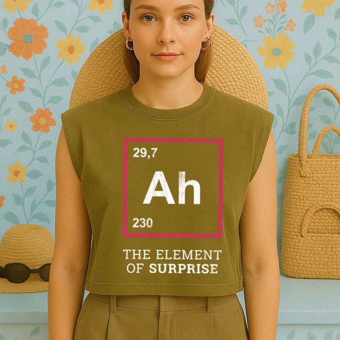 Ah Funny The Element Of Surprise Garment-Dyed Women's Muscle Tee