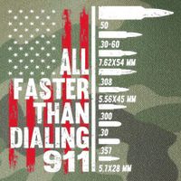 All Faster Than Dialing 911 American Flag Gun Lover Legacy Tie Dye Trucker Hat