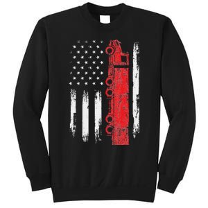 American Flag Truck Semi Truck Driver Trucking Trucker Sweatshirt