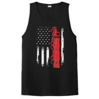 American Flag Truck Semi Truck Driver Trucking Trucker PosiCharge Competitor Tank