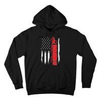 American Flag Truck Semi Truck Driver Trucking Trucker Tall Hoodie