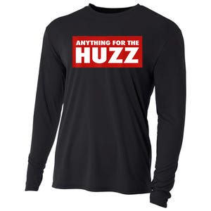 Anything For The Huzz Humor Teen Boy Man Cooling Performance Long Sleeve Crew