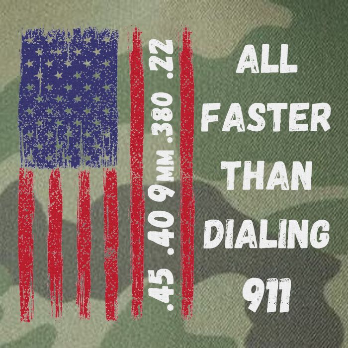 All Faster Than Dialing 911 22 380 9mm 40 45 Pro 2 Amendment Legacy Tie Dye Trucker Hat