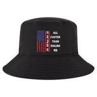All Faster Than Dialing 911 22 380 9mm 40 45 Pro 2 Amendment Cool Comfort Performance Bucket Hat