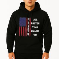 All Faster Than Dialing 911 22 380 9mm 40 45 Pro 2 Amendment Hoodie