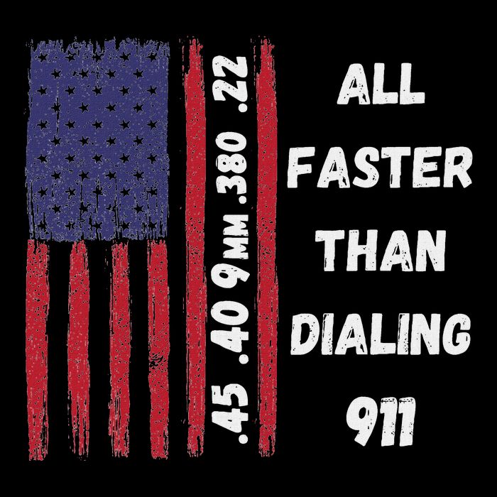 All Faster Than Dialing 911 22 380 9mm 40 45 Pro 2 Amendment Impact Tech Backpack