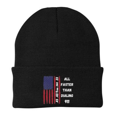 All Faster Than Dialing 911 22 380 9mm 40 45 Pro 2 Amendment Beanie