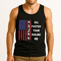 All Faster Than Dialing 911 22 380 9mm 40 45 Pro 2 Amendment Tank Top