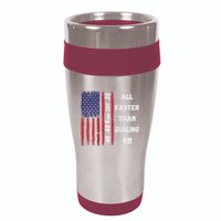 All Faster Than Dialing 911 22 380 9mm 40 45 Pro 2 Amendment 16oz Travel Tumbler