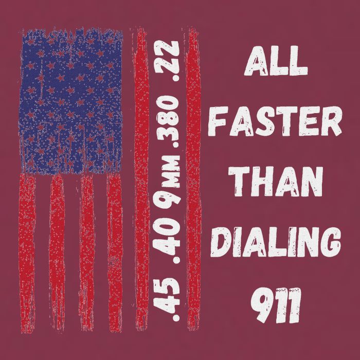 All Faster Than Dialing 911 22 380 9mm 40 45 Pro 2 Amendment 16oz Travel Tumbler