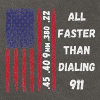 All Faster Than Dialing 911 22 380 9mm 40 45 Pro 2 Amendment Cotton Canvas Backpack