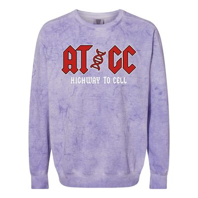 ATGC Funny Teacher Student Biology Colorblast Crewneck Sweatshirt