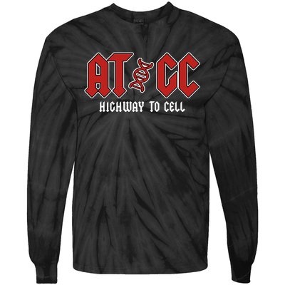 ATGC Funny Teacher Student Biology Tie-Dye Long Sleeve Shirt