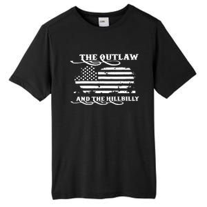 American Flag Trump Vance 2024 Outlaw Hillbilly Gift Tall Fusion ChromaSoft Performance T-Shirt