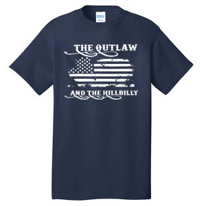 American Flag Trump Vance 2024 Outlaw Hillbilly Gift Tall T-Shirt