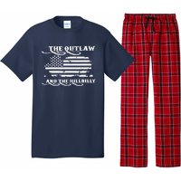 American Flag Trump Vance 2024 Outlaw Hillbilly Gift Pajama Set