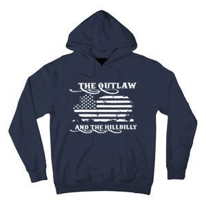 American Flag Trump Vance 2024 Outlaw Hillbilly Gift Tall Hoodie