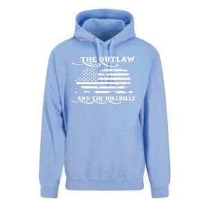 American Flag Trump Vance 2024 Outlaw Hillbilly Gift Unisex Surf Hoodie