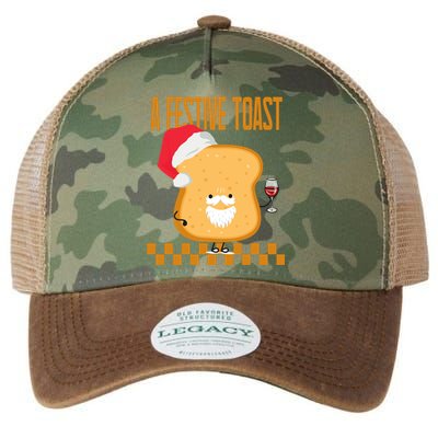 A Festive Toast Funny Christmas Legacy Tie Dye Trucker Hat