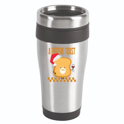 A Festive Toast Funny Christmas 16oz Travel Tumbler