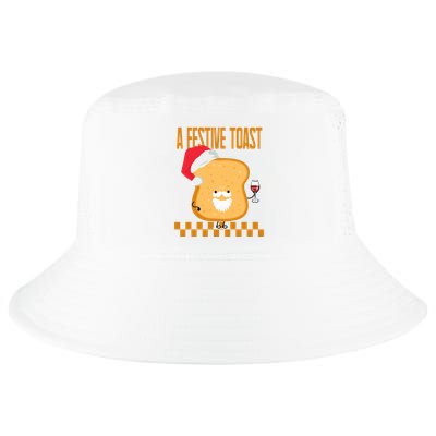 A Festive Toast Funny Christmas Cool Comfort Performance Bucket Hat