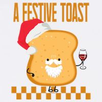A Festive Toast Funny Christmas USA-Made Doggie Bandana