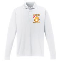 A Festive Toast Funny Christmas Performance Long Sleeve Polo