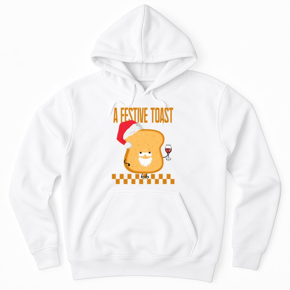 A Festive Toast Funny Christmas Hoodie