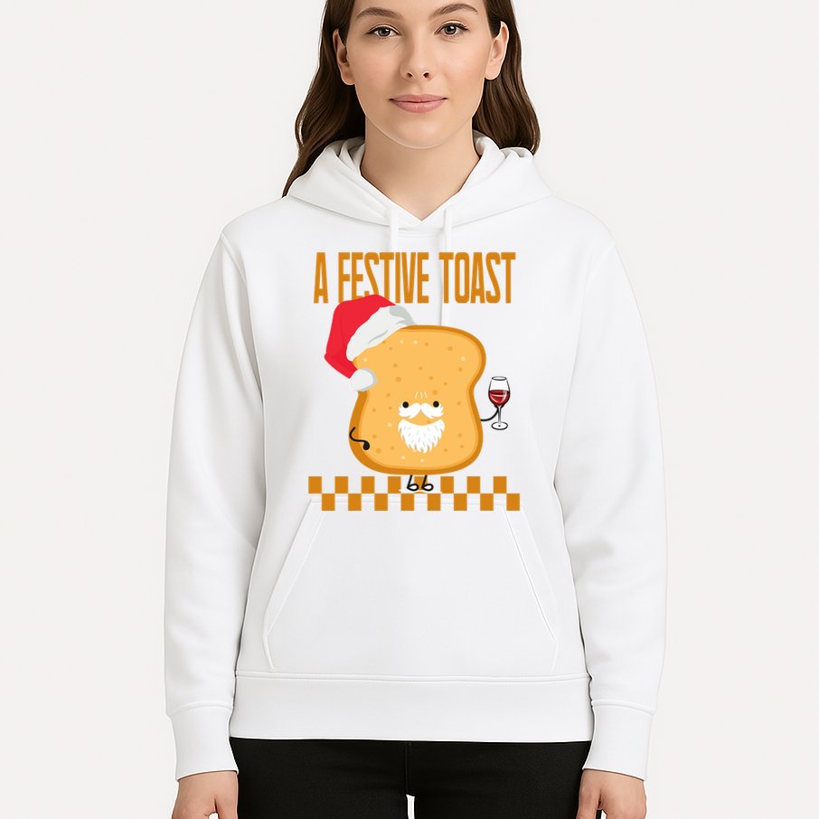 A Festive Toast Funny Christmas Hoodie
