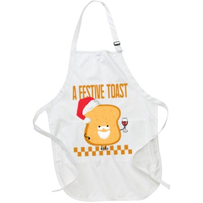 A Festive Toast Funny Christmas Apron