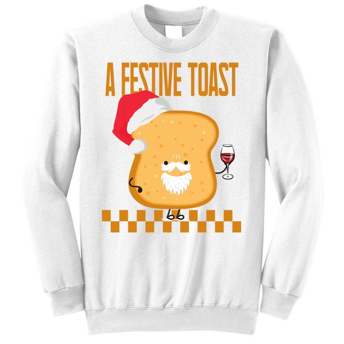 A Festive Toast Funny Christmas Sweatshirt