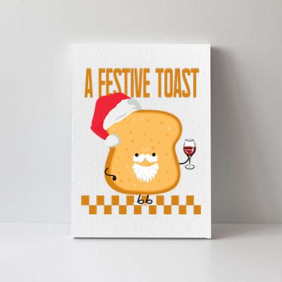 A Festive Toast Funny Christmas Canvas