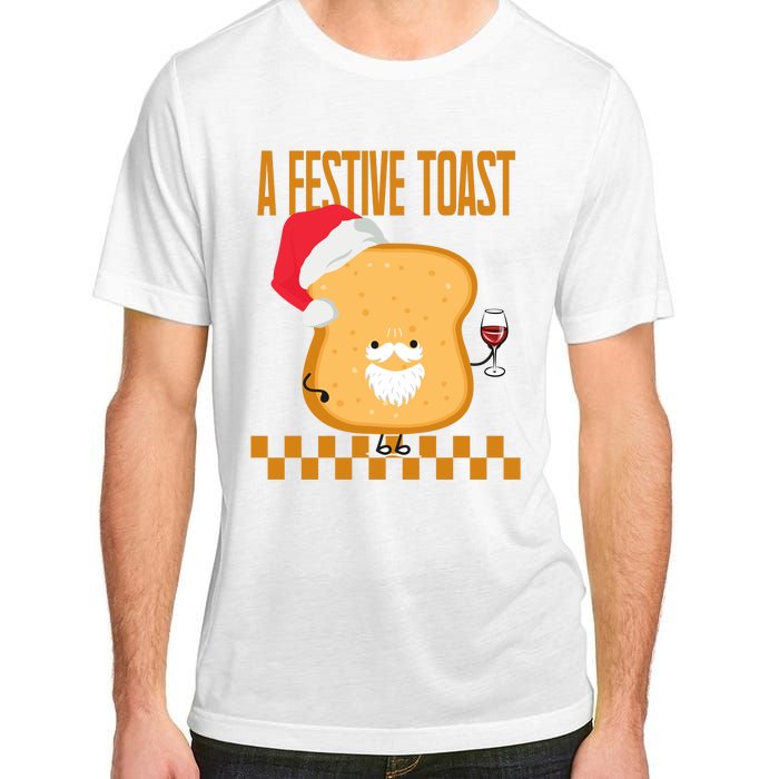 A Festive Toast Funny Christmas Adult ChromaSoft Performance T-Shirt