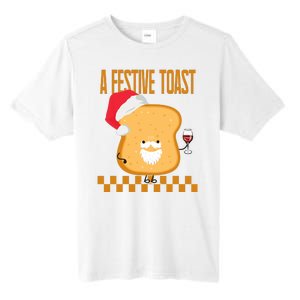 A Festive Toast Funny Christmas Tall Fusion ChromaSoft Performance T-Shirt