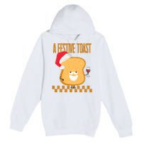 A Festive Toast Funny Christmas Premium Pullover Hoodie