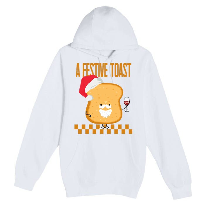 A Festive Toast Funny Christmas Premium Pullover Hoodie