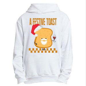 A Festive Toast Funny Christmas Urban Pullover Hoodie