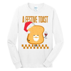 A Festive Toast Funny Christmas Tall Long Sleeve T-Shirt