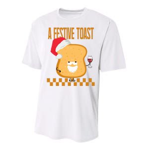 A Festive Toast Funny Christmas Performance Sprint T-Shirt