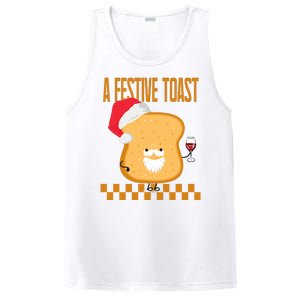 A Festive Toast Funny Christmas PosiCharge Competitor Tank