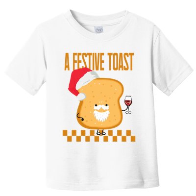 A Festive Toast Funny Christmas Toddler T-Shirt