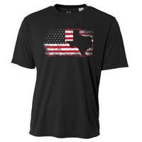 American Flag Texas 4th Of July Vintage Gift Women Retro Cooling Performance Crew T-Shirt