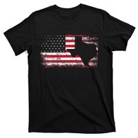 American Flag Texas 4th Of July Vintage Gift Women Retro T-Shirt