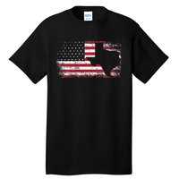 American Flag Texas 4th Of July Vintage Gift Women Retro Tall T-Shirt