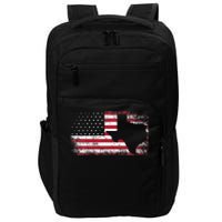 American Flag Texas 4th Of July Vintage Gift Women Retro Impact Tech Backpack