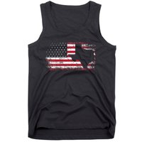 American Flag Texas 4th Of July Vintage Gift Women Retro Tank Top