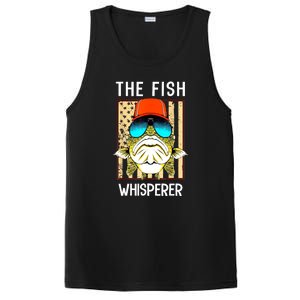 American Flag The Fis.H Whisperer Cute Fishing Fisherman Gifts PosiCharge Competitor Tank