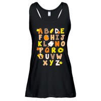 Alphabet Funny Turkey Thanksgiving Costume Preschool Teacher Ladies Essential Flowy Tank