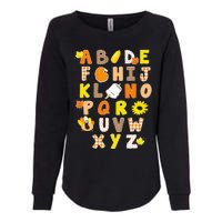 Alphabet Funny Turkey Thanksgiving Costume Preschool Teacher Womens California Wash Sweatshirt