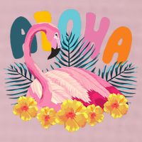 Aloha Flamingo Tropical 25L Jumbo Tote